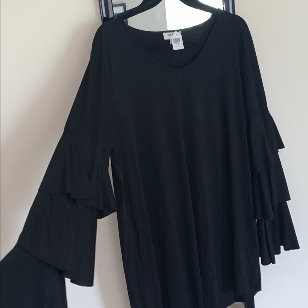 Umgee Ruffled Balloon Sleeve Dress
